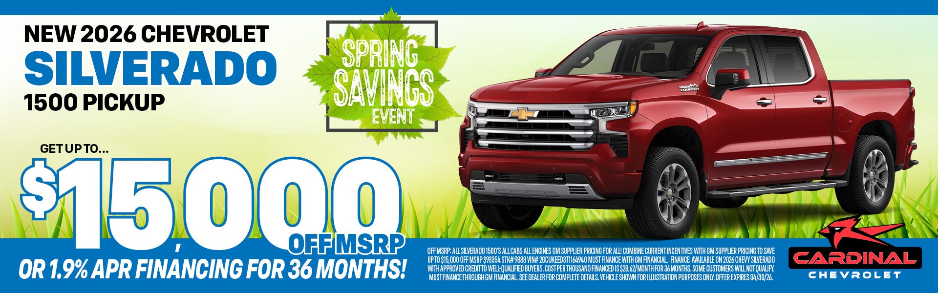 Spring Savings!